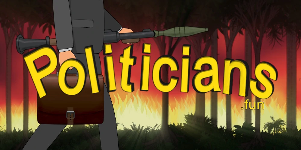 Command your politicians in a turn-based battle in a full destructible scenario